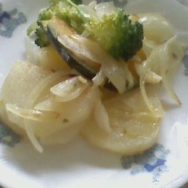 野菜のにんにく炒め